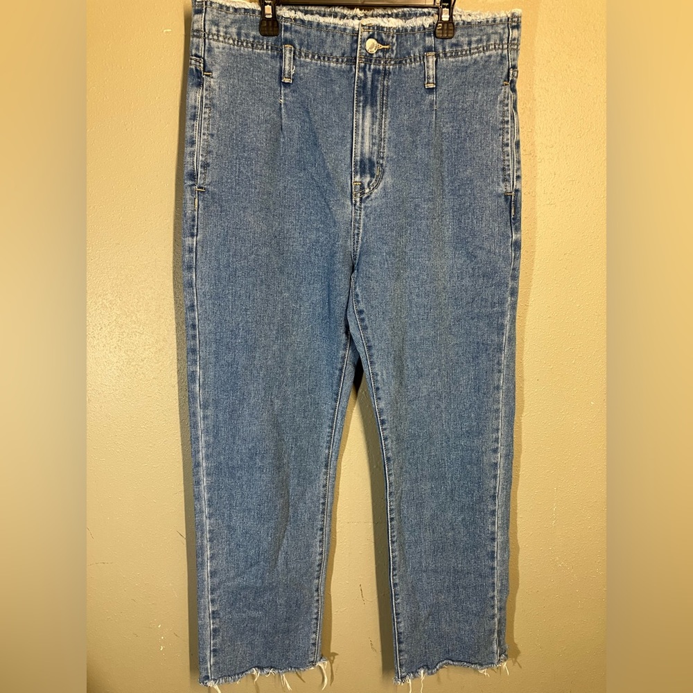 Momokrom jeans eu 7 uk 12 wide leg jeans